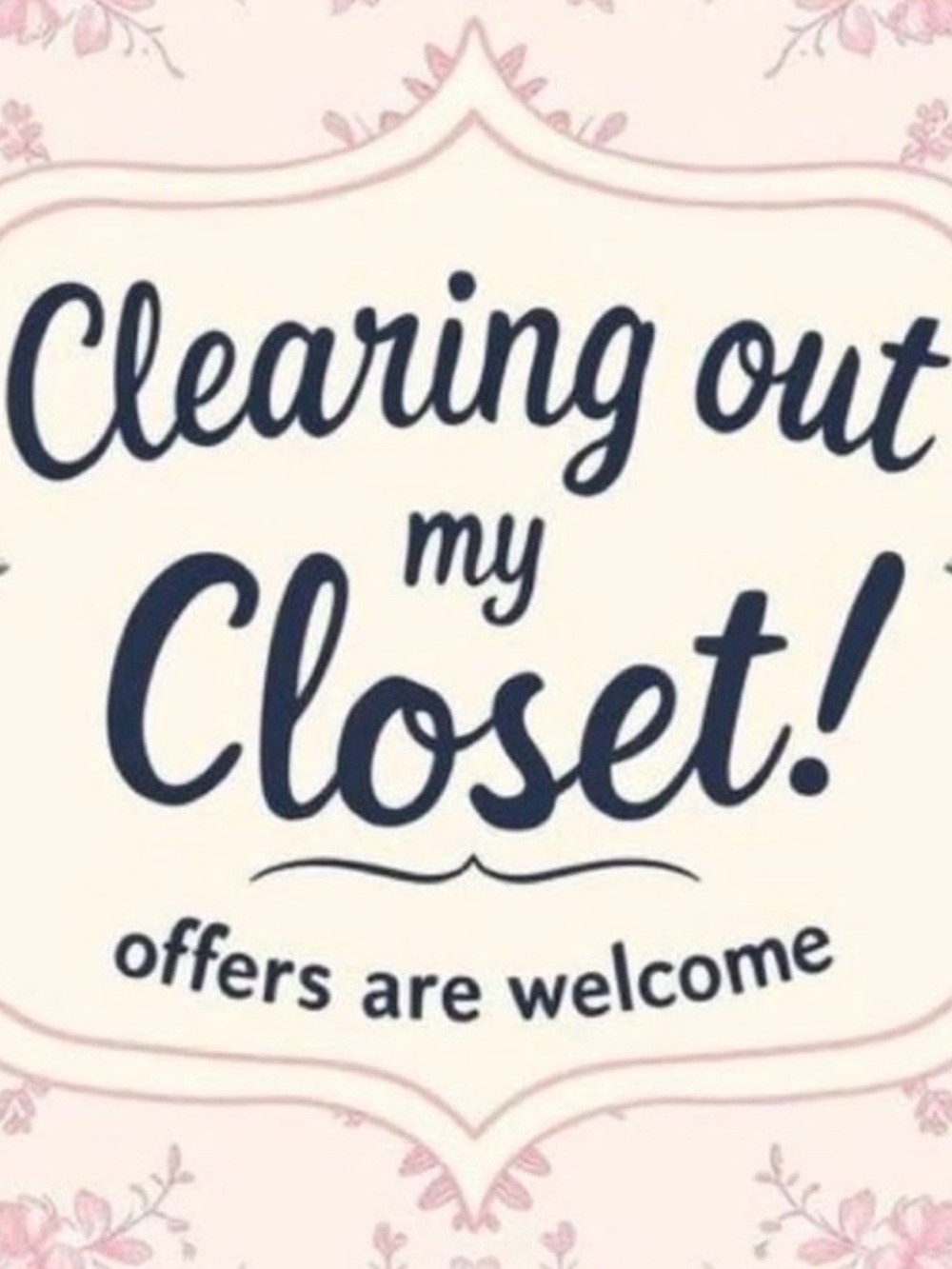 Clearing Out My Closet